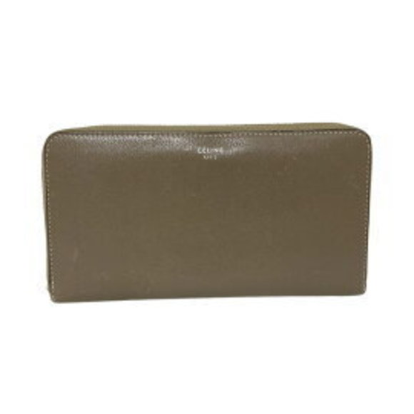 Celine long Wallet gray beige leather - Picture 1 of 9